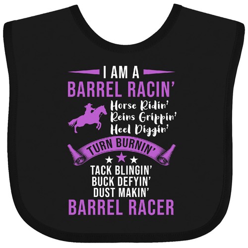 Inktastic Rodeo Barrel Racing Baby Bib Racer Competition Female Future