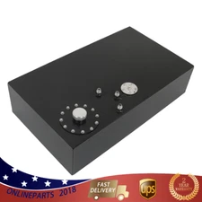 17 Gallon /64L Fuel Cell Gas Tank w/ Cap & Level Sender Street Rod Black