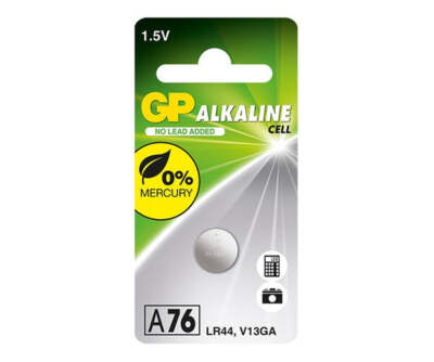 4891199015496 BATERIA ALKALICZNA ZEGARKOWA 1.5V A76, LR44, AG13 GP BATTERY