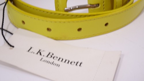 L.K. Bennett Women's Genevra Leather Thin Belt Sz S M NWT 95 IRREGULAR - Picture 16 of 18