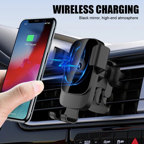 UK Automatic Clamping 15W Wireless Car Charger Fast Charging Mount