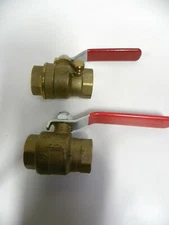 Lot "2" UNUSED Mueller B&K 3/4" Brass Ball Valve Threaded (A4)