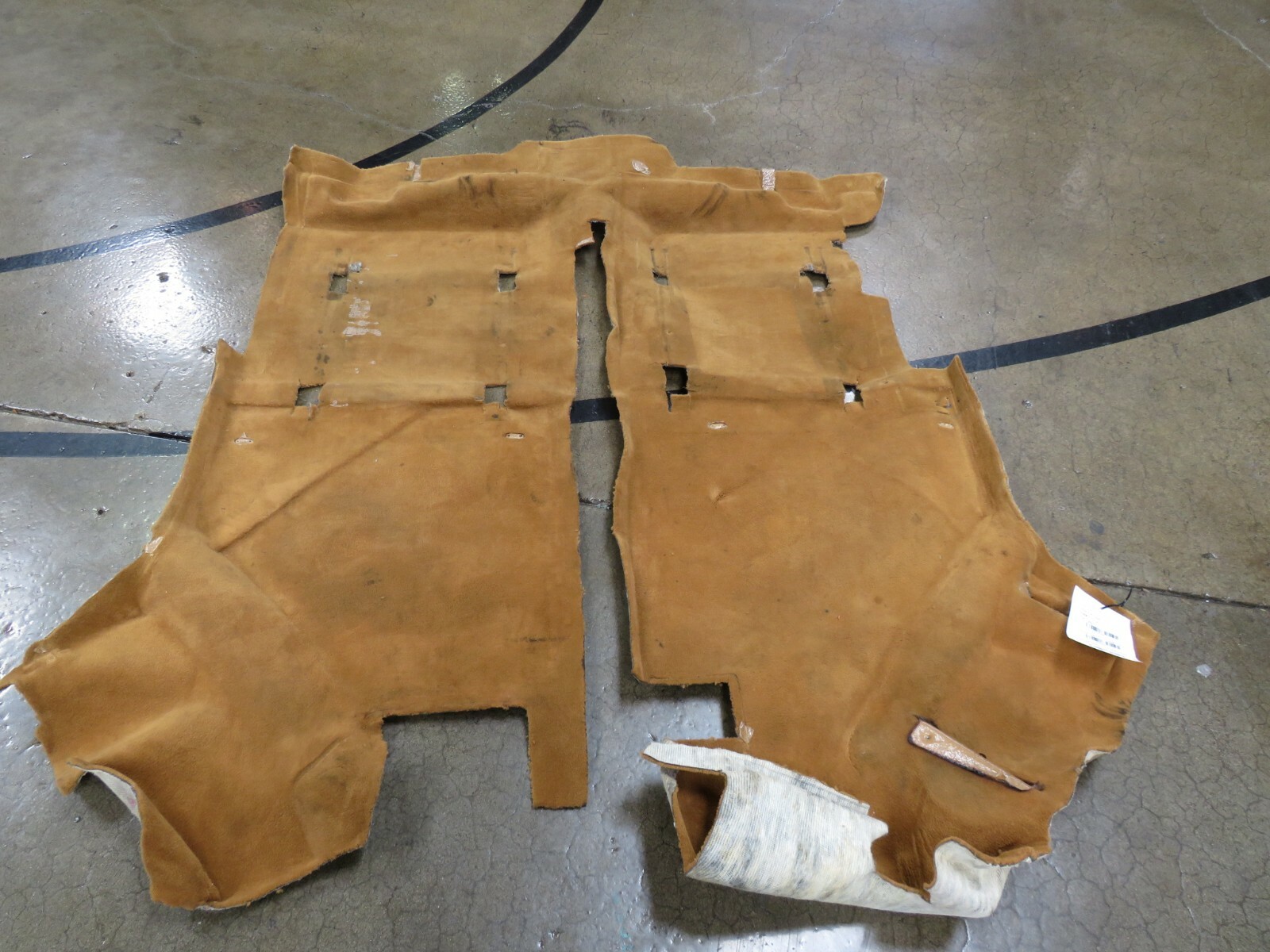 Ferrari 348 Spider, Floor Carpet, Beige, Used, P/N 640118