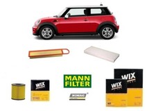 Kit Filtri Tagliando per Mini Cooper R56 1.6 88 Kw 120 Hp 