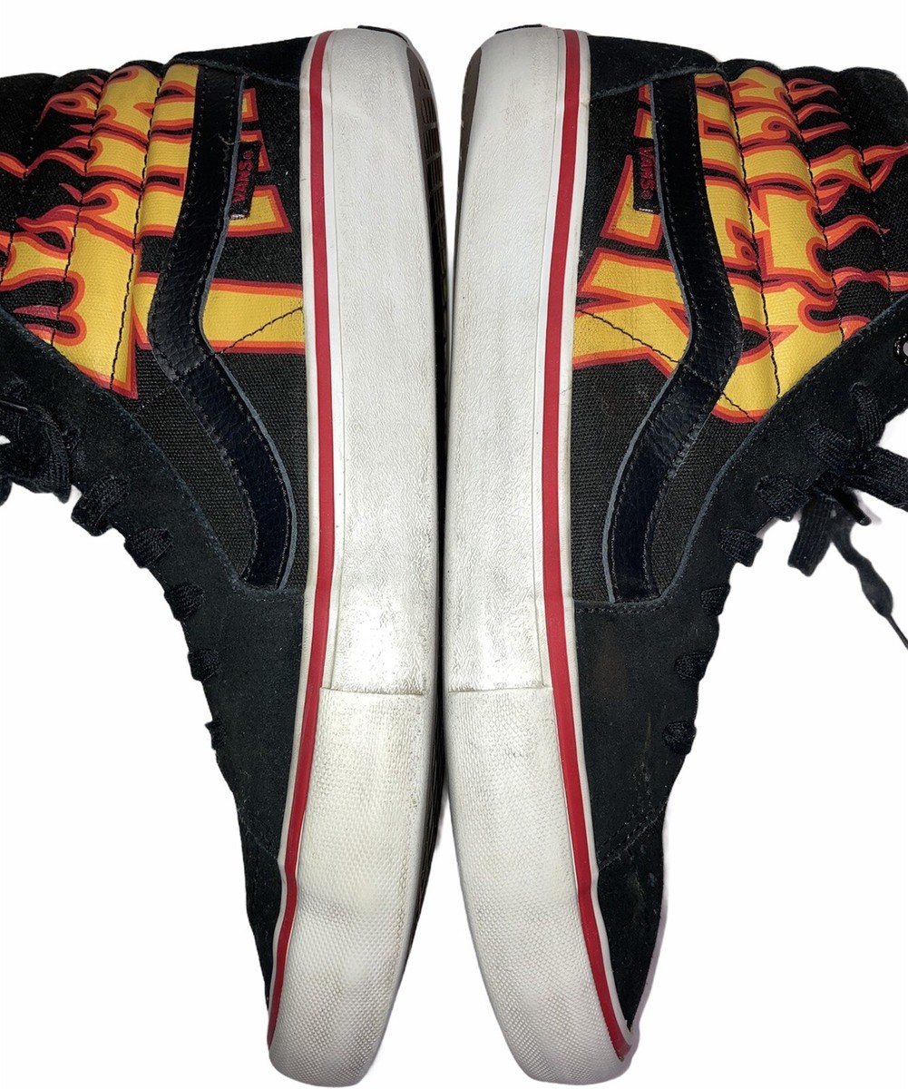 VANS X THRASHER SK8-HI PRO US9.5 スケートボード Vans X Thrasher SK8-Hi Pro Men's Size 12 Hightop skate shoes