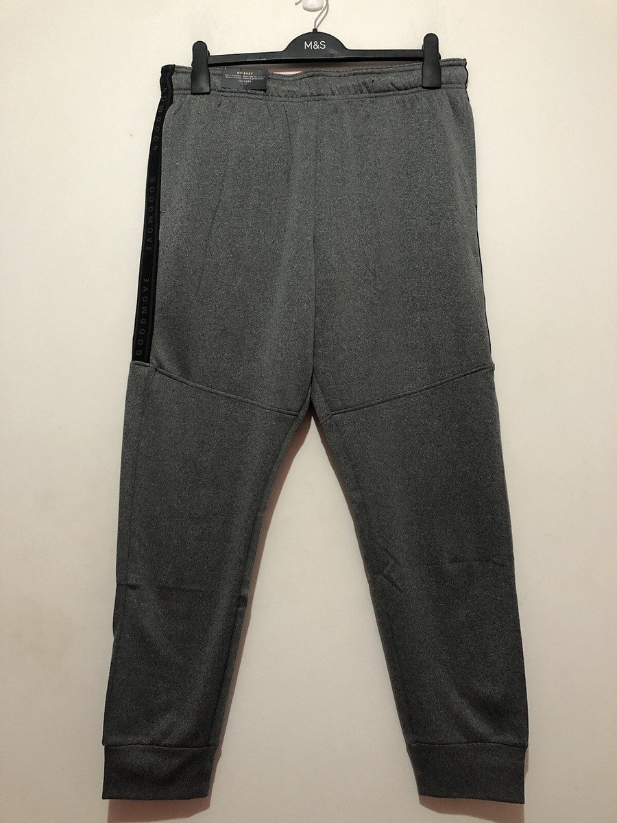 M&S Goodmove Fleece Lined Cuff Leg Joggers Gym Active Loungewear