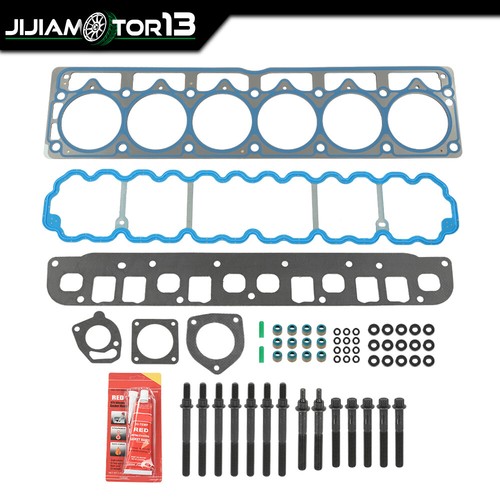 Fit For 1999-2003 Jeep Grand Cherokee Wrangler TJ 4.0L OHV Head Gasket Set Bolts - Picture 2 of 12