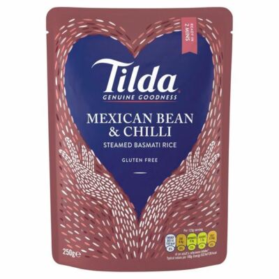 Tilda Steamed Basmati Pinto Bean & Chilli - 250g (0.55lbs)
