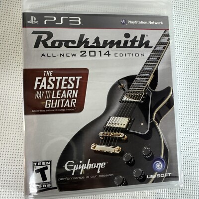 PS3 ROCKSMITH All-New 2014 Edition Fastest Way To Learn Guitar NEW in Open Box!!