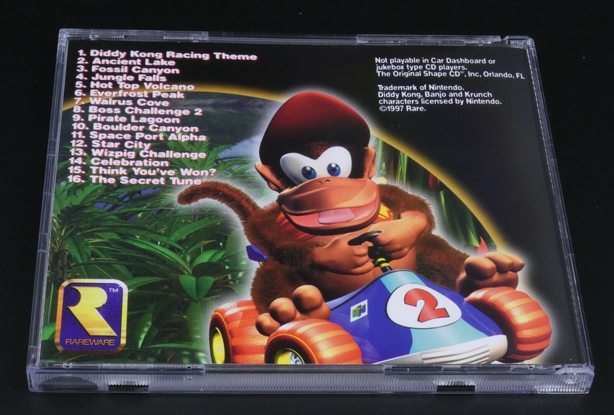 DIDDY KONG RACING Nintendo Monkey Head Soundtrack CD | eBay