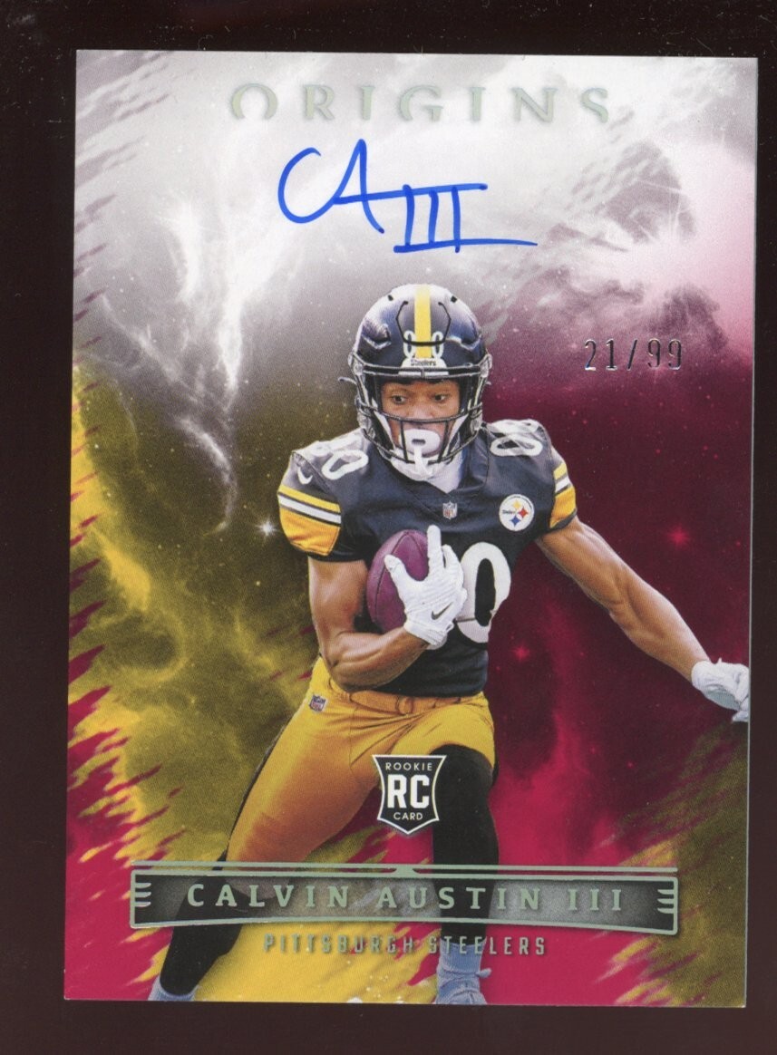 Calvin Austin III 2022 Origins Auto Rookie #RAU-CAU Serial #d 21