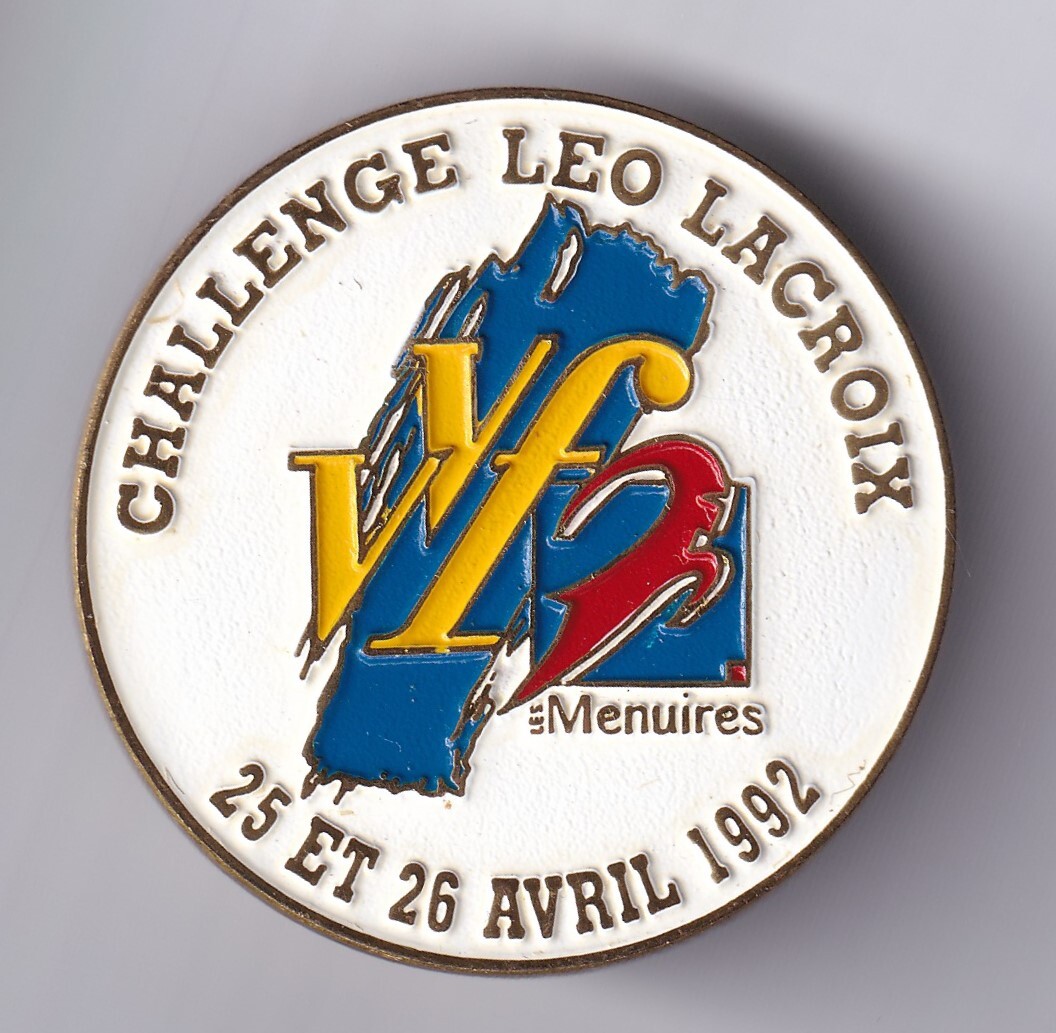 RARE PINS PIN'S .. OLYMPIQUE OLYMPIC ALBERTVILLE 1992 SKI LES MENUIRES BIG ~ 22