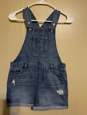 Childrens Place New With Tags Girls Denim Bib Overall Shorts Size 10 Jean