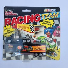 Vtg 1992 Racing Team 28 Davey Allison Transporter With Mini Stock Car 28