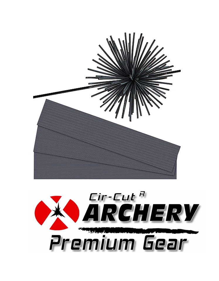 12 PK - 4 BLACK 4 BROWN 4 GREEN BOW STRING RUBBER WHISKER SILENCERS Archery USA - Image 2 of 3