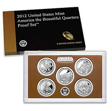 2012 S America the Beautiful National Parks Mint Clad Proof Set ~ In Box/COA