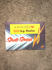 1955 Pontiac Automobile Strato Streak Engine Brochure/ Foldout Original