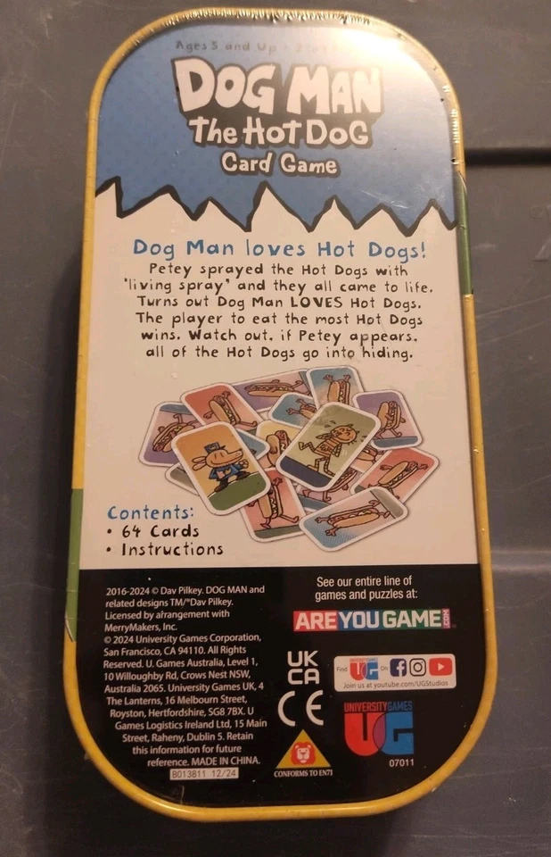 University Games DOG MAN The Hot Dog Card Game w/Tin (2-4 Players, Ages 5+) NEW! - Image 3 of 3