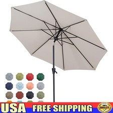 9ft Durable Market Umbrella W/ Protective Coating Outdoor Patio Garden Use