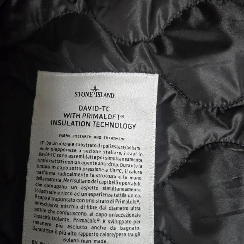 Stone Island David TC PrimaLoft Insulated Trench Coat Black XXL thumbnail 7