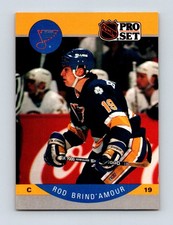 1990-91 Pro Set #259 Rod Brind'Amour St. Louis Blues Rookie