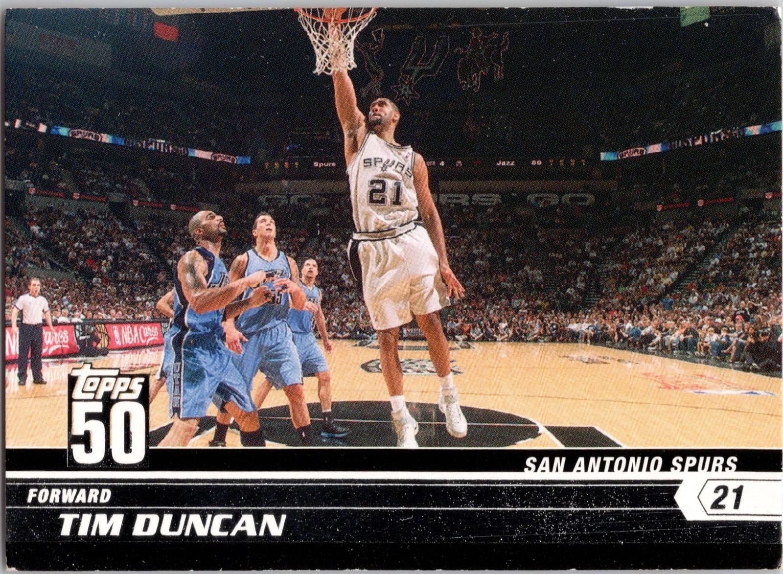2007-08 Topps #1 Tim Duncan 50th Anniversary