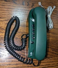 Vintage AT&T Design Line Model 140 Touch Tone Table Wall Corded Phone Green Vtg