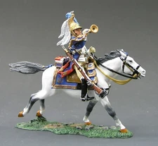 King & Country NA043 French Empress Dragoon BUGLER charging NO BOX Free POST