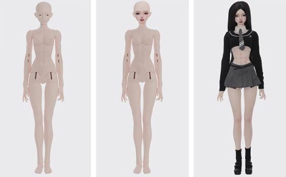 Ax567 Bjd 1/3 Doll Body Jennie Ball Joint Handmade | eBay