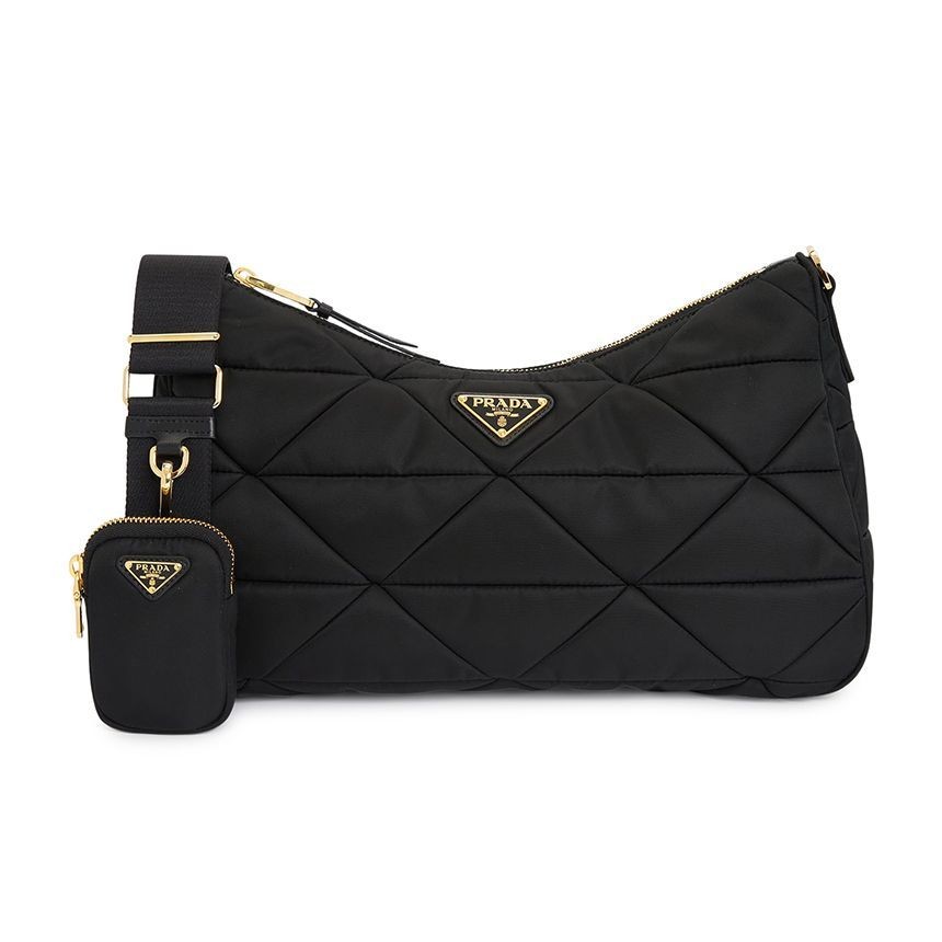 Prada Large Nylon Padded Women's Shoulder Bag 1BC232 RDJN F0632