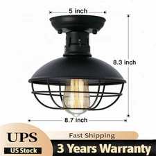 Farmhouse Rustic Industrial Pendant Light Hanging Ceiling Pendant Lamp Fixture