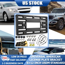 Front License Plate Bracket W Zip Tie Mount For Grille Without Holes 24 Hole Front License Plate Bracket W Zip Tie Mount For Grille Without Holes 24 Hole