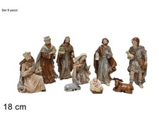 NATIVITA 18CM  SET 9PZ