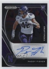 2021 Panini Prizm Draft Picks Draft Picks Paddy Fisher #DPA-PAD Auto 1b1z