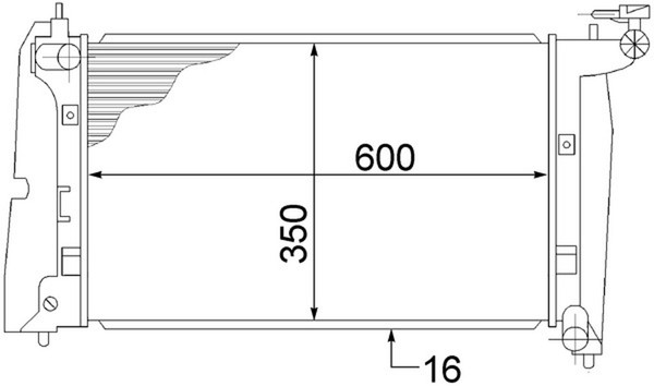 MotorküHler WasserküHler Mahle CR 1526 000S FüR Toyota Corolla Verso VVT ZZE120_-image