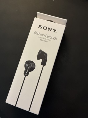 Sony MDR-E9LP Wired Earbuds Stereo Headphones Black NEW Sealed