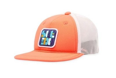 Speedo Kids' Trucker Hat - Orange: Abstract Design, Knit, Lightweight