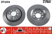 2X Trw Bremsscheibe DF4284 FüR Cc Saab Opel Vectra Signum Fiat Z02 Z03 3X Croma