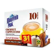 Jamaica Mountain Peak Coconut Cappuccino 3 in 1 Instant 24 Ounce (Pack of 10)  1.19 per pound