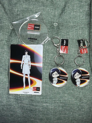 BLEACH x Coca-Cola Goods Acrylic Stand Keychain Collab Uryu Ishida Set Lot of 3