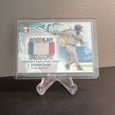 2002 Topps Pristine Popular Demand #PD-CJ - Chipper Jones Jersey #’d /1000