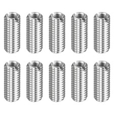 10Pcs, M8x1.25 Male to M5x0.8 Female Thread Repair Insert Reducing Nut 20mm Long