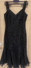 Serenade Black Lace Pom Dress