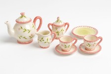 Vintage Tea Set 11 Pieces Pink Floral