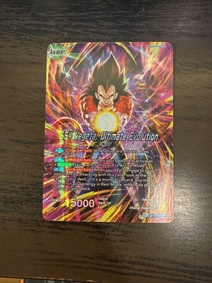 SS4 Vegeta Ultimate Evolution BT11 Leader Foil Dragon Ball Super Card Game | NM