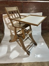 “3-in-1” Victorian high chair or “high-chair stroller rocker combo.”