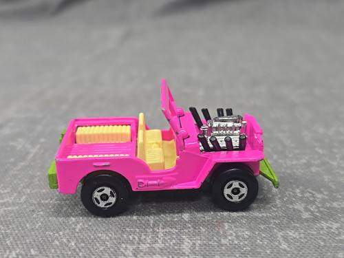 Vintage 1971 Matchbox Lesney Superfast No. 2 Jeep Hot Rod -Pink/Green - England - Picture 3 of 6