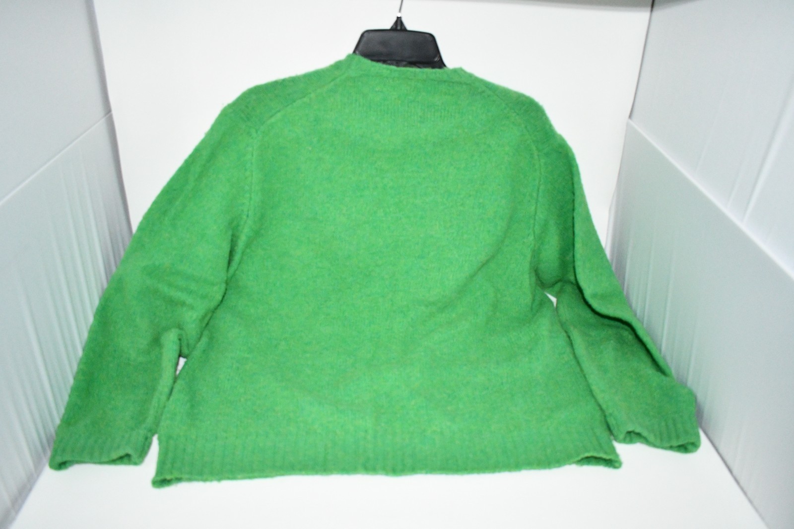 Polo Ralph Lauren Wool Bright Green Sweater Size Large Great Condition thumbnail 3