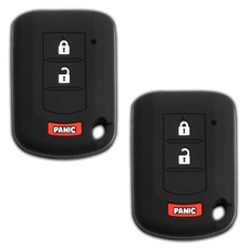 2 Key Fob Remote Skin Shell Case Cover for Mitsubishi OUCJ166N