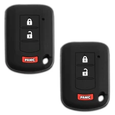 2 Key Fob Remote Skin Shell Case Cover for Mitsubishi OUCJ166N